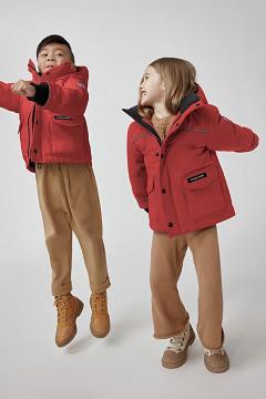 Chamarras Canada Goose Niños Outlet - Lynx Abrigos Rojos XJ0295437
